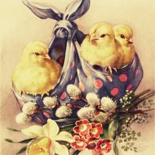 старинная пасхальная открытка