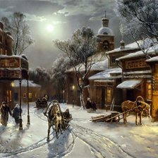 Схема вышивки «Зима»