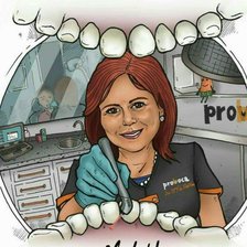 Схема вышивки «dentista»