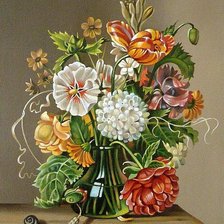 Схема вышивки «винтажный букет»