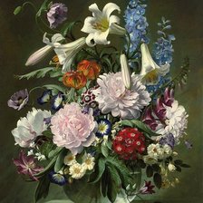 Схема вышивки «цветочный микс»