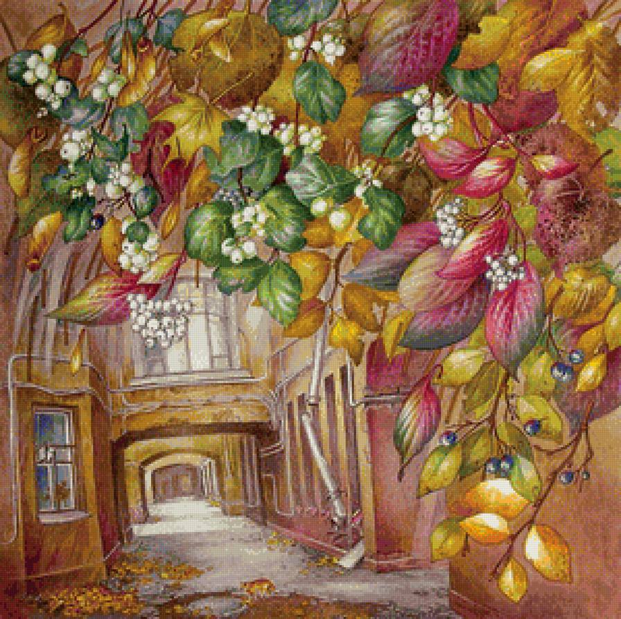 питерские дворики - осень, петербург, дома, город, дом, двор, пейзаж, сакт-петербург - предпросмотр