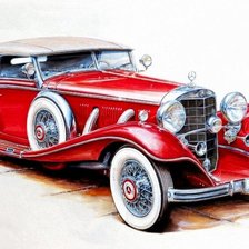 Схема вышивки «Ретро. Мерседес.»