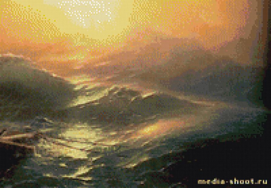 "Девятый вал" Иван Айвазовский ч. 4 низ - девятый вал, айвазовский - предпросмотр