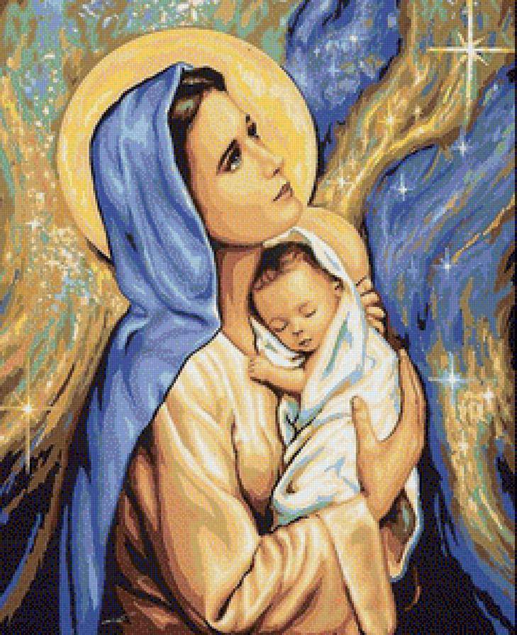 Дева Мария - иисус, икона - предпросмотр