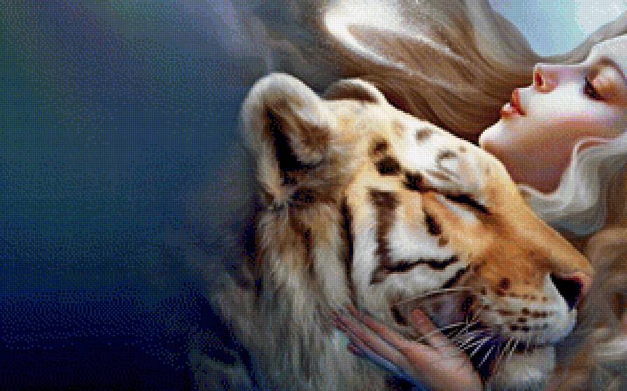 девушка с тигром - фентези - предпросмотр