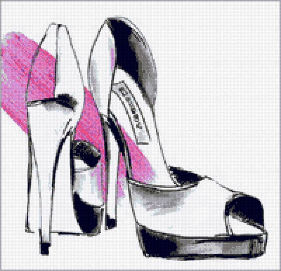 серия "каблучок" - туфелька, обувь, каблучок, стиль - предпросмотр