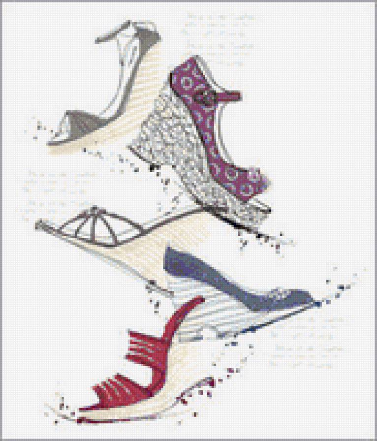 серия "каблучок" - обувь, стиль, каблучок, туфелька - предпросмотр