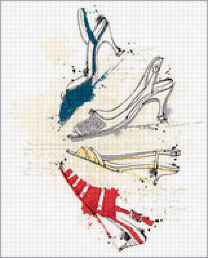 серия "каблучок" - туфелька, каблучок, стиль, обувь - предпросмотр