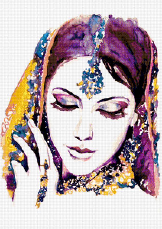 "женский образ" - портрет, живопись, девушка - предпросмотр