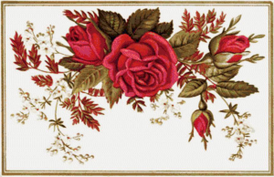 винтажные розы - предпросмотр