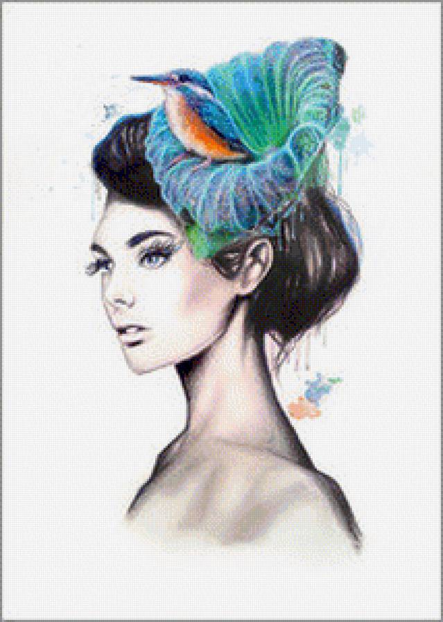 "женский образ" - живопись, портрет, девушка - предпросмотр