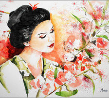 Схема вышивки «"женский образ"»