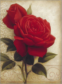 бархатная роза - розы, букет, цветы - оригинал