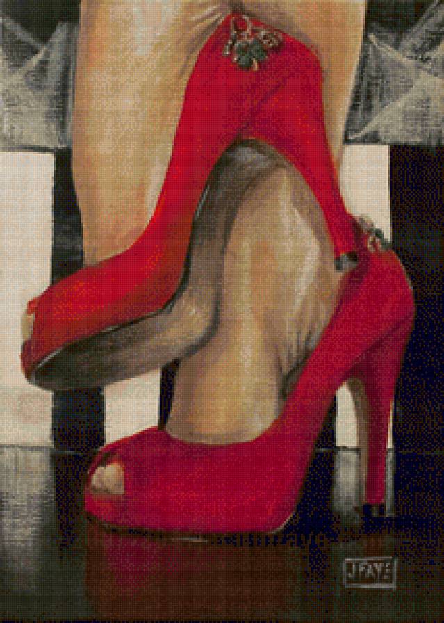 серия "каблучок" - туфелька, стиль, каблучок, обувь - предпросмотр