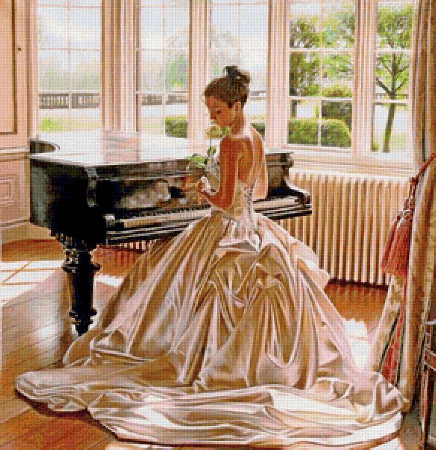 Девушка у рояля - девушка у рояля - предпросмотр