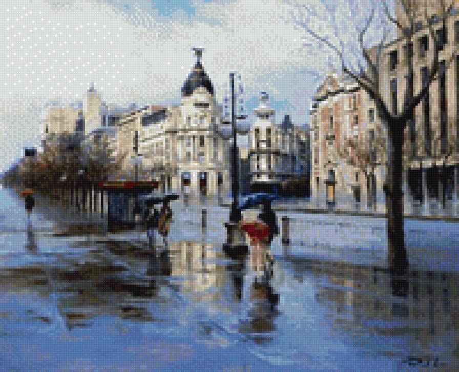 под дождём - предпросмотр