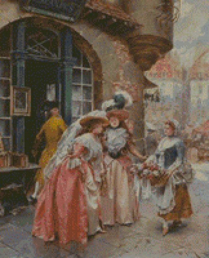 у цветочницы старин.улица - предпросмотр