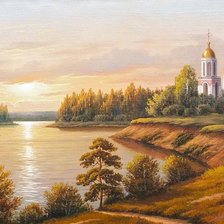 Схема вышивки «осенний закат»