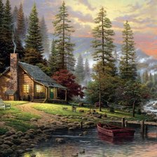 Схема вышивки «сказочный домик»