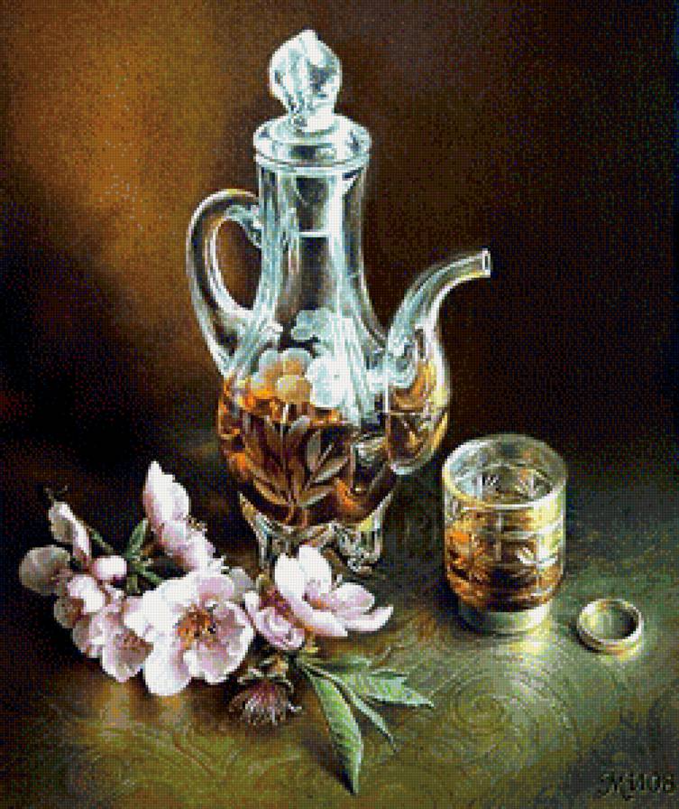 Натюрморт - вышивка крестом - предпросмотр