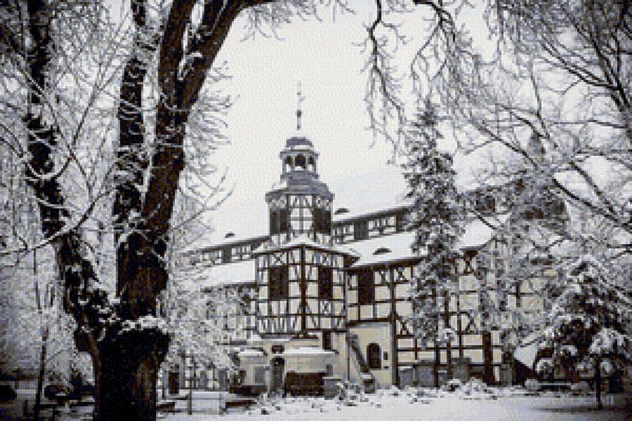 зимние зарисовки. Костел Мира в Яворе. - польша, костел, храм, зима - предпросмотр