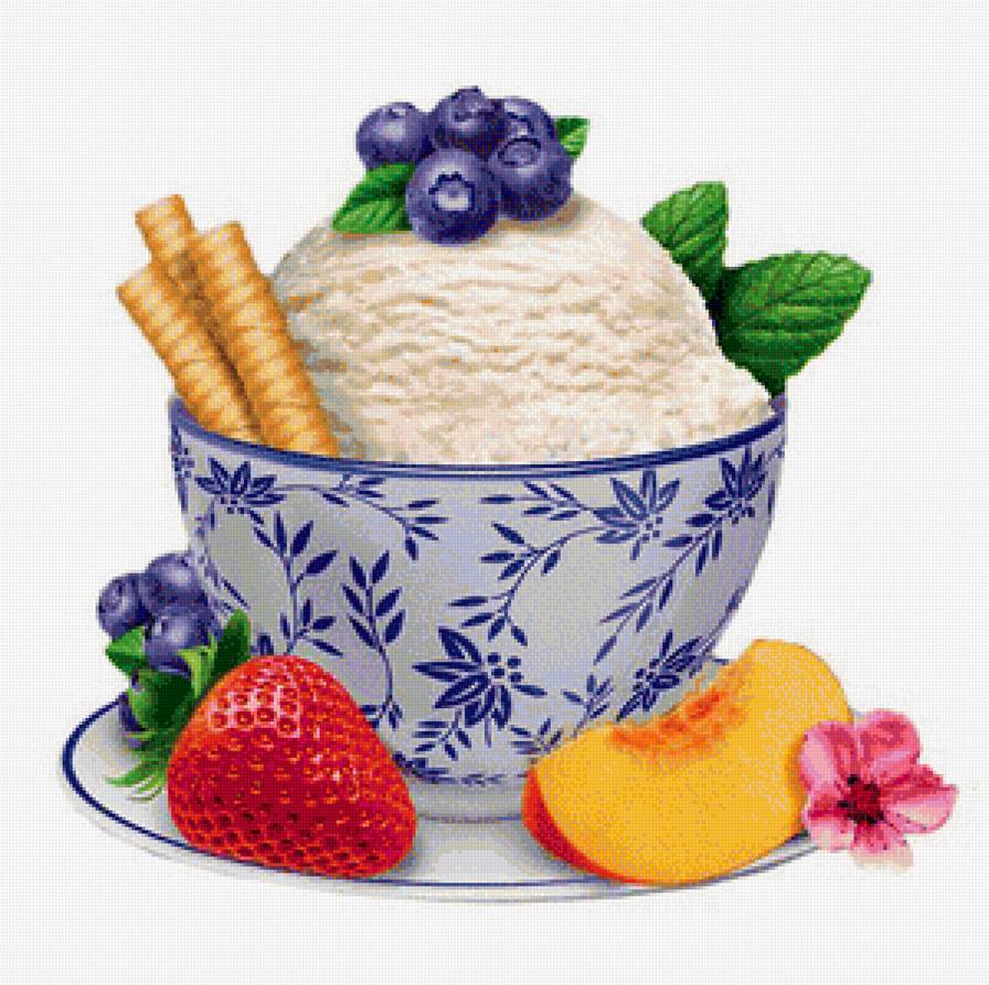 Мороженое - для кухни, мороженое, фрукты - предпросмотр