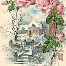 Схема вышивки «пейзаж»