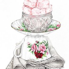 Схема вышивки «чашечка»