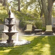 Схема вышивки «фонтан во дворе»