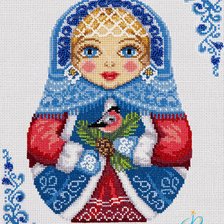 Схема вышивки «Русская матрешка»