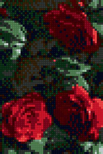 Красные цветы - предпросмотр