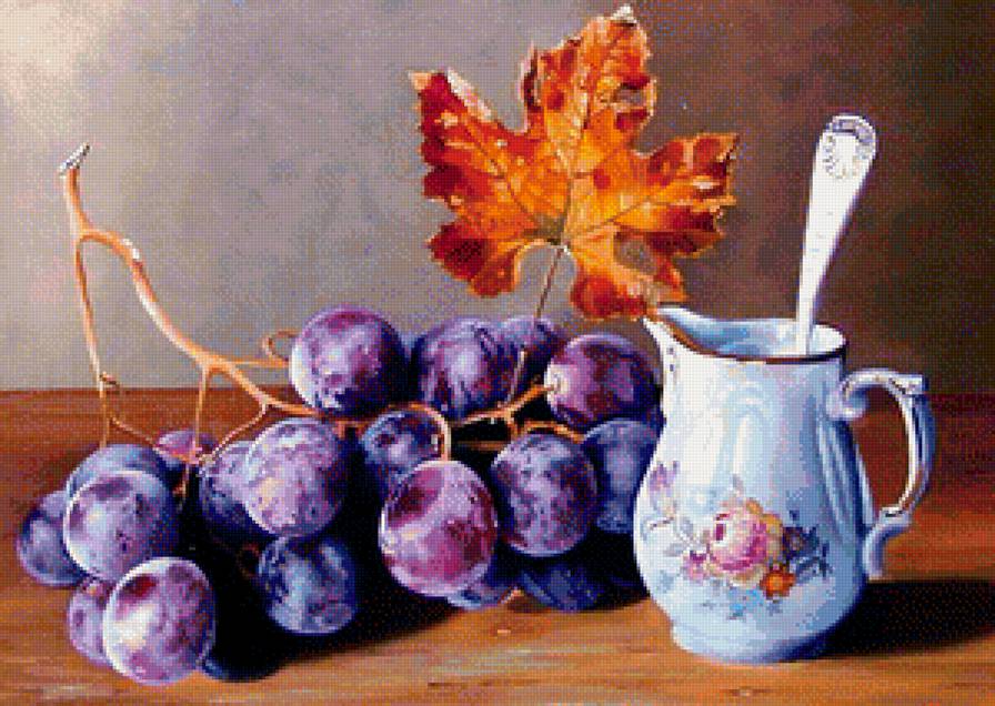 Натюрморт - вышивка крестом - предпросмотр