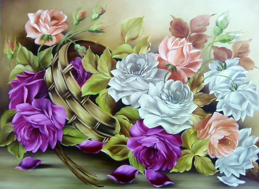 Розы - цветок, роза, букет, цветы - оригинал