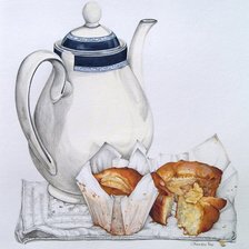 Схема вышивки «чаепитие»