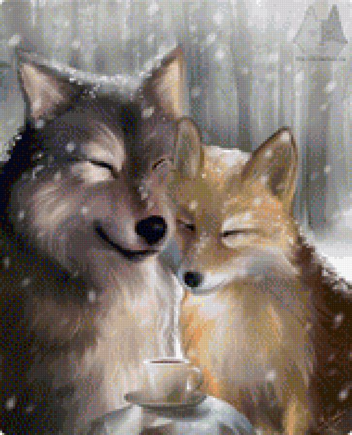 лис и волк - любовь, лис, волк - предпросмотр