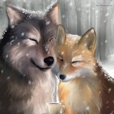 лис и волк