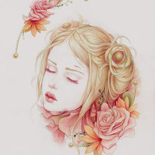 Схема вышивки «женский образ»