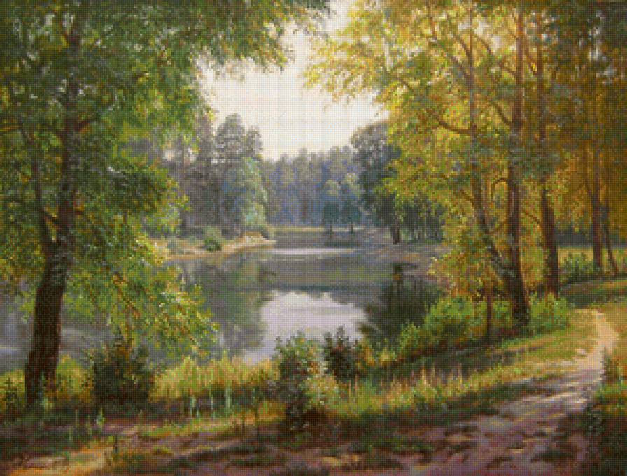 у реки - природа, пейзаж - предпросмотр