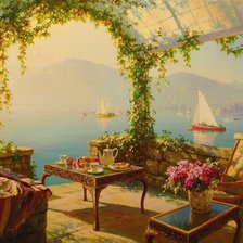 Схема вышивки «солнечная веранда»