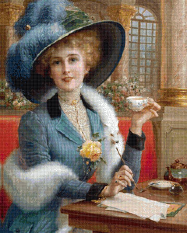 дама с чаем - предпросмотр