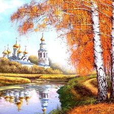 Схема вышивки «Золотые купола»