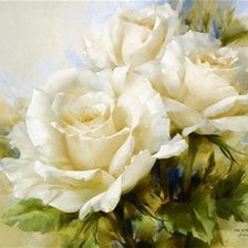 Оригинал схемы вышивки «Белые розы» (№1181159)