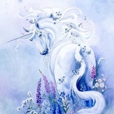 Схема вышивки «единорог»