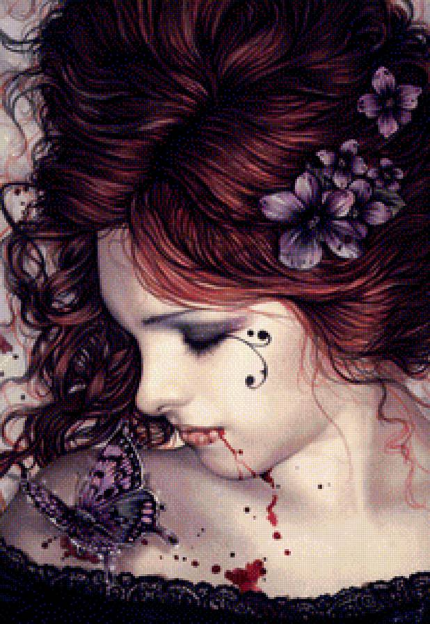 женщина-это мир - бабочки, образ, красота, цветы, девушка - предпросмотр