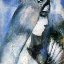 Марк Шагал. Невеста с веером