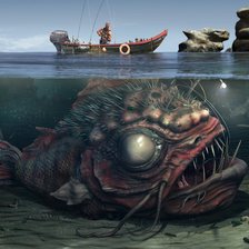 Схема вышивки «рыба»