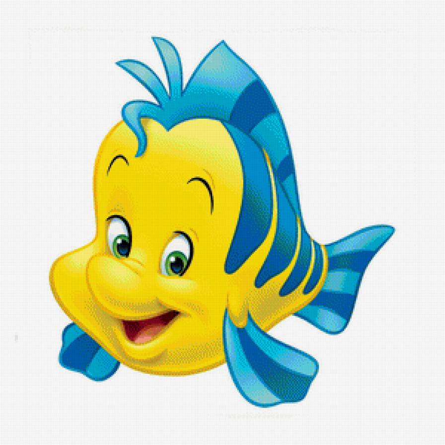 флаундер - флаундер, мульт, русалочка, детям - предпросмотр