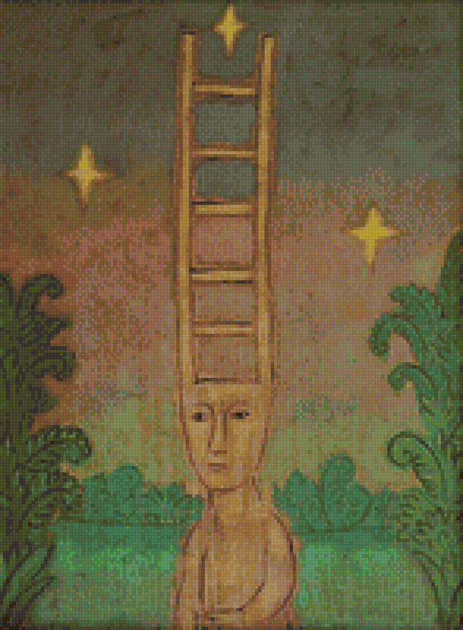 Лестница в небо - искусство, дамир, картина - предпросмотр