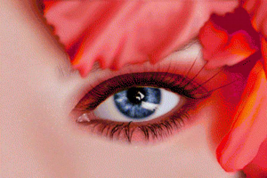 глаза - девушка, глаза - предпросмотр